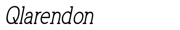 Qlarendon font preview
